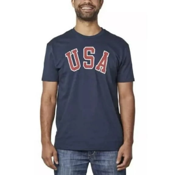 General Standard Men USA Tee (Navy, Small)