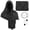 Black, variant on ZQUUVOU Men's and Women's Medieval Cloak Hood Shawl Cowl Scarf Renaissance Apocalyptic Cape Accessory Neck Gaiters Pink