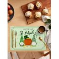 thumbnail image 2 of Placemats Set of 4, Happy St. Patrick''s Day Green Irish Gnome Plush Elf Scandinavian Table Place Mats,Heat Insulation Table Mats Set Washable Dining Placemats for Wedding Holiday Party Kitchen, 2 of 6