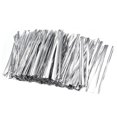 thumbnail image 1 of Unique Bargains 3-Inches Metallic Twist Ties for Bags Silver 1000pcs, 1 of 4