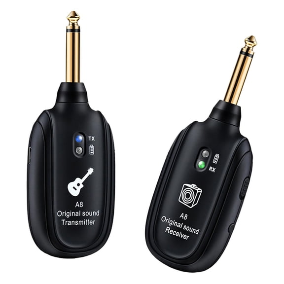 Transmisor de audio Hugo Receptor Transmisor de guitarra Plug and Play Inalámbrico de guitarra electrónica recargable