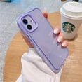 thumbnail image 2 of Carcasa Macaron Transparente A Prueba De Golpes Parachoques Funda Para iPhone 11 12 Pro Max Color Caramelo Trasera, 2 of 4