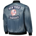 thumbnail image 3 of Men's Profile Charcoal New York Yankees Big & Tall Full-Zip Bomber Jacket, 3 of 3