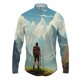 thumbnail image 3 of Camisa con solapa con estampado 3D de paisaje para hombre y mujer, camisas casuales de moda de manga larga, ropa de calle con botones, ropa unisex de gran tamaño, 3 of 5