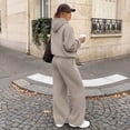 thumbnail image 6 of SUNBS 2 Piece Outfit for Women Lounge Sets Oversized Hoodie Wide Leg Pants Casual Fall Loungewear Sweatsuit, 6 of 9