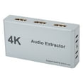 thumbnail image 3 of Audio Distributor, HD  Audio Extractor, Manual Control 2 In 1 Out  To  Audio Converter, 4K 30hz DC5V For Audio Extract Audio Convert, 3 of 8