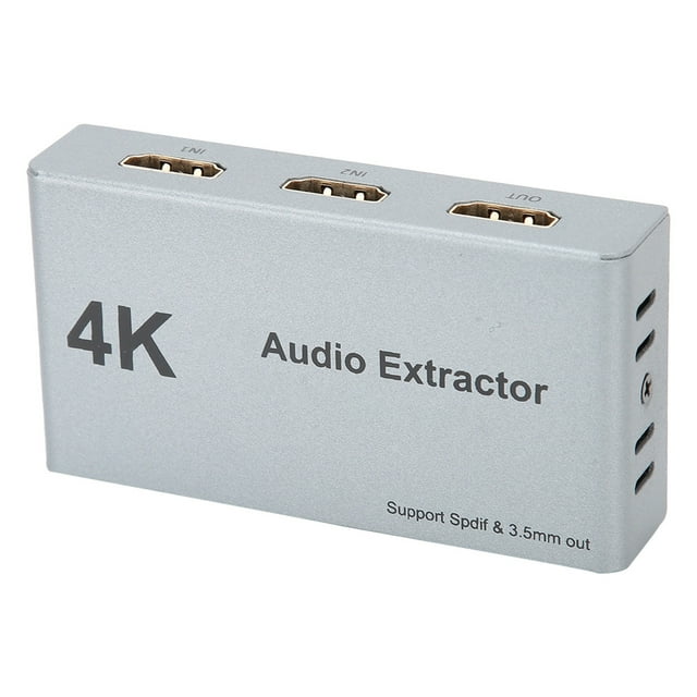 Extractor De Frecuencia De Voz, HD 2 En 1 Salida Digital DC5V Extractor De Audio, Control Manual Para Extracción De Audio Conversión De Audio