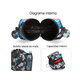 thumbnail image 5 of Bolsa De Fútbol Impermeable Para Pelota De Fútbol Básquetbol Malubero  Negro, 5 of 5