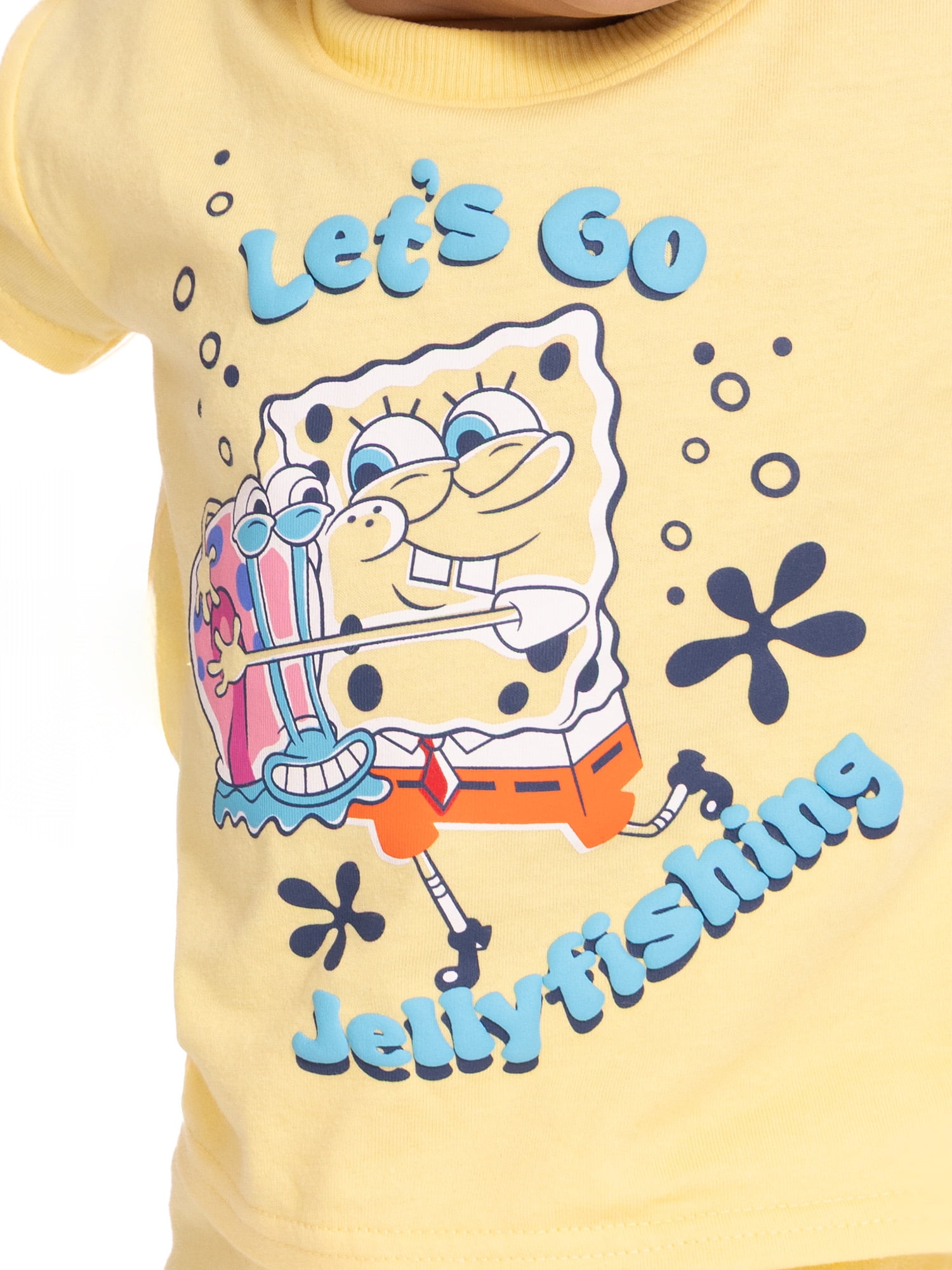 SpongeBob SquarePants Baby Boys Short Sleeve Graphic Tee and Shorts Set, 2-Piece, Sizes 0/3M-24M