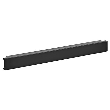 1U Non-vented Blanking Panel, Horizonal Toolless Mounting, Plastic, Matte Black, 19 x 1.19 x 1.75 inch (L x W x H), 10-Pack