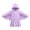 Purple, variant on Girls Hooded Jacket Ruffled Full Zip Up Long Sleeve Ruffled Hoodies Sweatshirt Top Butterfly Wing Cardigans