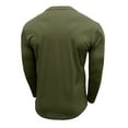 thumbnail image 4 of ZCFZJW Mens Casual Button Henley Shirts Trendy Athletic Workout Long Sleeve Pullover Sweatshirts Loose Regular Fit Soft Cotton Jacket Tops Army Green L, 4 of 5