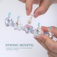 thumbnail image 6 of Magnetic Nail Stand for Press On Nails, Glitter Acrylic Nail Tip Holder Base with 10 Nail Holders, Nail Art Practice Display Stand for False Nails Gel Painting DIY Manicure Home Salon, 6 of 7