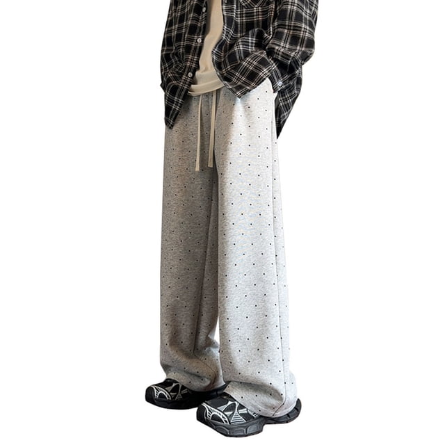 Pantalones largos para hombre, forro polar, bolsillos, cordón ajustable, rectos, Euryscelia, pantalones deportivos para hombre, poliéster.