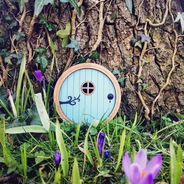 onlyliua para Interior/Exterior Puerta de Árbol para Jardín de Bricolaje Decoración de Puertas En Miniatura Cuento para Niños