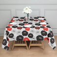 thumbnail image 3 of Pioneer Flower Floral Print Pattern Square Tablecloth, Waterproof Wipeable Spillproof Washable Table Cover for Home Kitchen Party Decor, 42"x42", 3 of 6