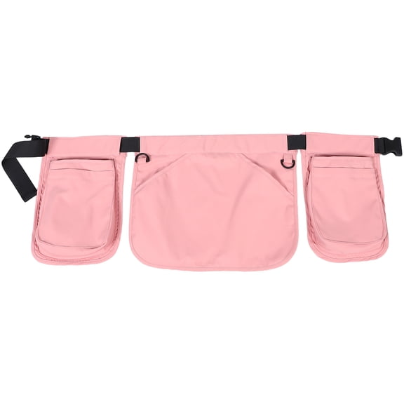 MERRYHAPY Pink Polyester Utility Money Bag for Outdoor - Multipocket, Secure Zipper, Adjustable Strap