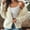Beige, variant on Women's Flared Sleeve Cardigan Knit Sweater Button Style​​