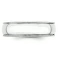 thumbnail image 3 of Primal Gold 10 Karat White Gold 6mm Lightweight Milgrain Half Round Band Size 12, 3 of 7