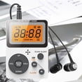 thumbnail image 1 of Pocket AM FM Radio Portable with Stereo Earphone, Battery Operated Radio by 2 AAA, Manual Preset, Large Screen, Lock Key Walkman Radio, Sleep Timer, Mini Radio, Digital Radio(No Speaker), 1 of 7