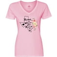 thumbnail image 3 of Inktastic Texas Home is Where the Heart is with Watercolor Floral Women's V-Neck T-Shirt, 3 of 5