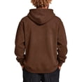 thumbnail image 6 of Nestiefly Mens Cotton Hooded Fashion Long Sleeve Hoodies Casual Drawstring with Pockets Pullover Sweatshirt for Men 2026 Coffee 2XL, 6 of 7