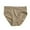 Khaki, variant on Panties for Women,Mid Waist Ribbed Seamless Briefs Solid Color Comfortable Panties,Womens Underwear,Beige,L