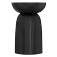 thumbnail image 5 of Boyd 13 inch Wide Solid Mango Contemporary Line Accent Table in Black, Assembled, 5 of 10