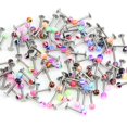 thumbnail image 4 of 10/30/50PCS 16G Ball Lip Rings Labret Bars Stainless Steel Stud Body Piercing, 4 of 5