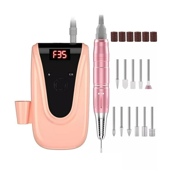 Pulidor Esmeril De Uñas Profesional Recargable De 35000 Rpm durazno Belug Pulidor Esmeril De Uñas