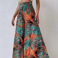 thumbnail image 3 of Fashionable Chiffon Floral Wide-leg Pants For Women, 3 of 6