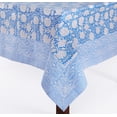 Ton Blockprint Square Table Cloth Azora Blue 60