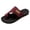 Red, variant on Women Men Slippers Mesh Walking Slide Sandals Slip on Toe Ring Casual Slides Summer Flat Beach Shoes Outdoor Size 8 Brown