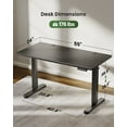 thumbnail image 2 of Electric Standing Desk with Sedentary Reminder, 55 x 24 Inch Adjustable Height Electric Standing Desk Stand up Desk for Home Office, 2 of 6