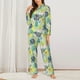 thumbnail image 2 of Fotbe Shell Clam Conjunto de Pijama de Manga Larga para Mujer con Estampado, Ropa de Dormir de 2 Piezas, Conjunto de Casa Suave y Cómodo con Bolsillos-Medium, 2 of 7