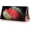 thumbnail image 6 of case for Samsung Galaxy S21 Ultra Women Wallet Case,Adjustable Crossbody Zipper Cover with Card Holder Slot Neck Strap Lanyard Purse Shoulder Strap Purse Case for Samsung Galaxy S21 Ultra FK Rose Gold, 6 of 7