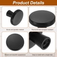 thumbnail image 4 of 5Pack Round Cabinet Knobs,  1.3" Dia x 1.02" Height Drawer Knob Handle Pulls for Kitchen Cabinets Bedroom Dresser Wardrobe, Black, 4 of 6