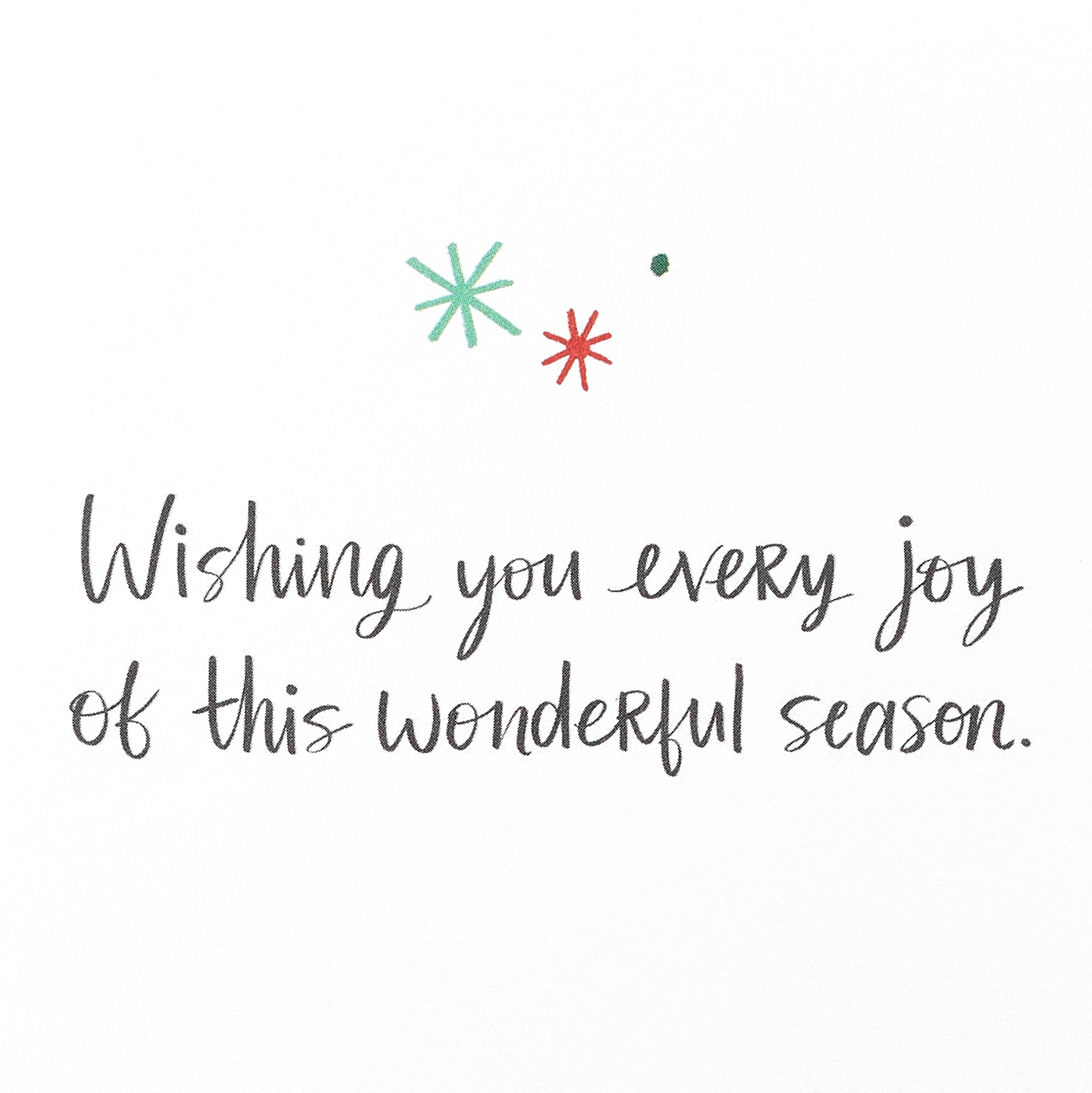 American Greetings Christmas Greeting Card Money/Gift Card Holder Bundle, Wonderful Season (8-Count)