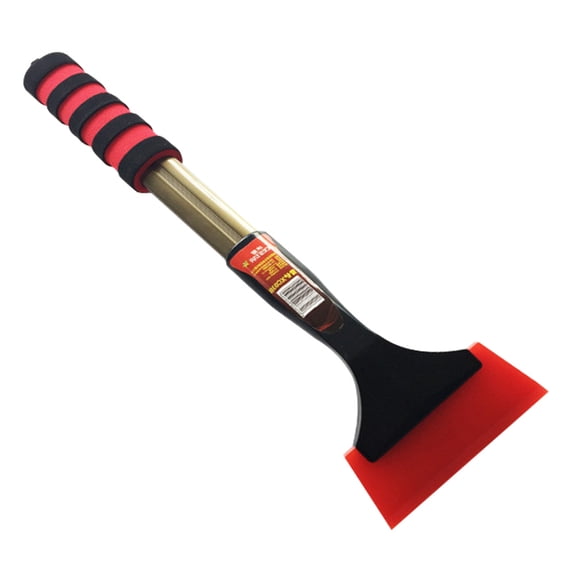 WRITWAA Red Aluminum Alloy Snow Shovel Car Snow Removal Tool Winter Driving Ice Scraper 1 Piece Lightweight