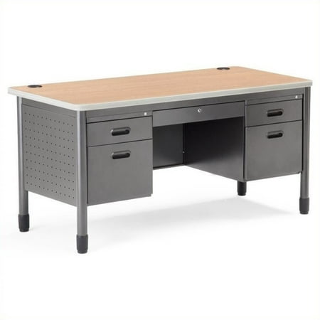- Mesa Series Double Pedestal Teacher's Desk 27.75