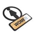 thumbnail image 3 of Baoblaze Bathroom Sign Toilet Sign Easily Install Acrylic Bathroom Door Signage Pictogram WOMEN, 3 of 8