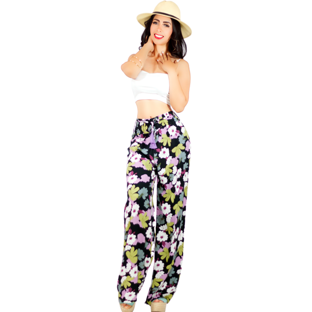 PANTALONES RELAJADOS PARA MUJER DE DISEÑO UNICO WIDE LEGS DE CINTURA ALTA