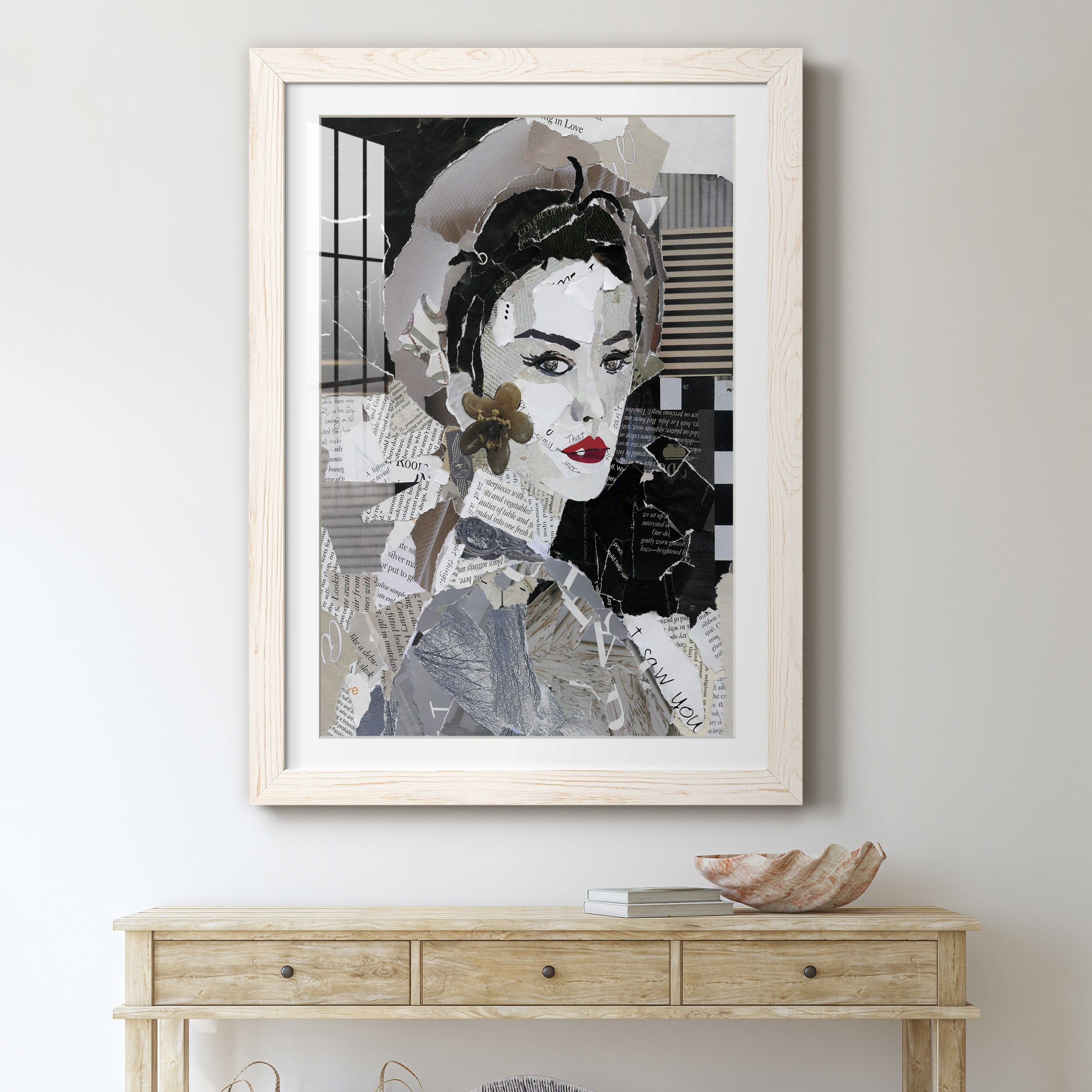 Runway Pause - Premium Framed Print - Distressed Barnwood Frame - Ready to Hang
