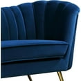 thumbnail image 4 of Meridian Furniture Margo Navy Velvet Chair, 4 of 8