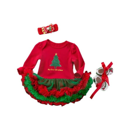 

Colisha Boys Bodysuit Long Sleeve Bodysuits One Piece Onesies Pullover Travel Crew Neck Playsuit Santa Tree 80cm (12-24M)