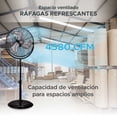 thumbnail image 2 of Ventilador Industrial De Pedestal Sky Care 20 Pulgadas 3 Velocidades Negro, 2 of 6