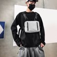 thumbnail image 4 of Sywqhk Bolsas De Pecho Oxford Para Hombres Y Mujeres, Ropa Informal Estilo Hip Hop, Chaleco, Riñoneras (Gris) Sywqhk Para estrenar, 4 of 6