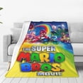 thumbnail image 3 of Mario Fleece Blanket Super Soft Cozy Throw Blanket 50"X40", Lightweight Fuzzy Comfy Flannel Blanket Warm Plush Throw Blankets For Couch, Sofa, Bed, 3 of 7