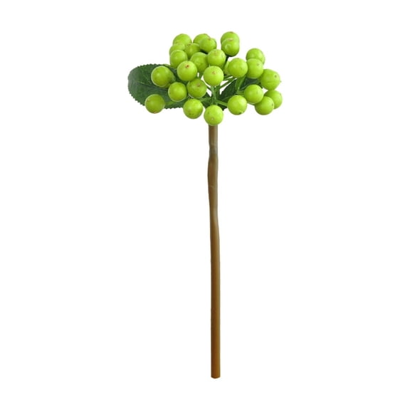 JeashCHAT 9.45" Artificial Berry Stems, Faux Fruit Picks Fake Berry Branches for Floral Arrangements, Home Office Vase Decor, Wreaths, Wedding Holiday Crafts