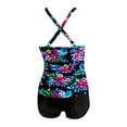 thumbnail image 4 of Women Tankini Swimsuits with Shorts - Two Piece Tummy Control Bathing Suits Top with Two Pockets Bottom Swimwear, 4 of 5